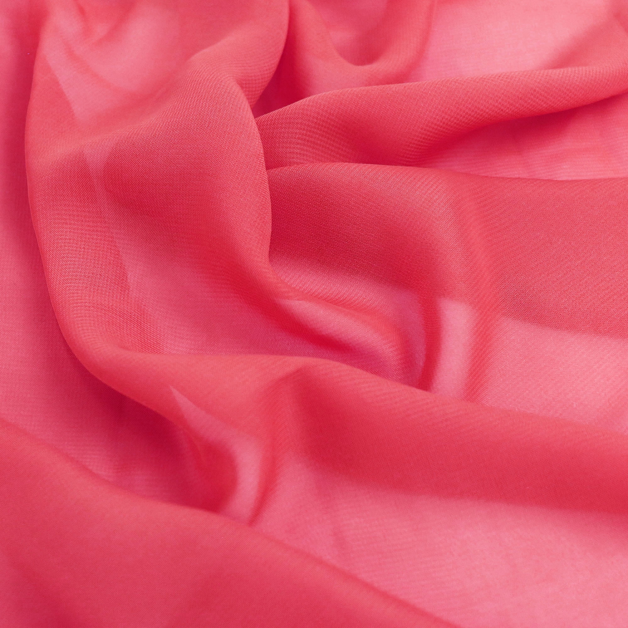Romex Textiles 100% Polyester Hi Multi Chiffon Woven Precut Fabric - Neon Pink