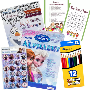 Disney Frozen Coloring Book Set Bundle - Gift Coloring Pencils Stickers Activities