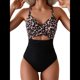 thumbnail image 3 of Traje de Baño de una Pieza para Mujer, con Cintura Alta, Corte Bajo y Espalda Cruzada con Lazo. de XL, 3 of 8