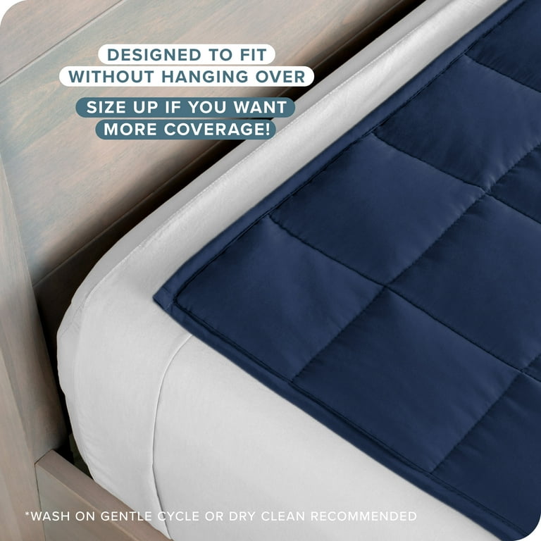 Bare Home 10 lb Weighted Blanket for Kids, Twin Size, Dark Blue photo 3