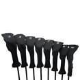 thumbnail image 6 of Majek All Hybrid Golf Club Black Headcover Set 3-PW. Neoprene Acrylic Head Covers 3 4 5 6 7 8 9 PW, 6 of 7