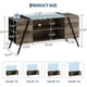 thumbnail image 2 of 47-pulgada mesa de TV entertainment center - rural vintage television stand con 6 abiertos almacenamiento cabinets, adjustable estante, y cord holes, industrial mesa de TV sala estar (retro gris), 2 of 8