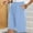 Blue, variant on ZZwxWA Knee Length Shorts for Women Elastic High Waist Shorts with Pocket Casual Solid Color Pocketed Wide Leg Short Womens Summer Short Pants