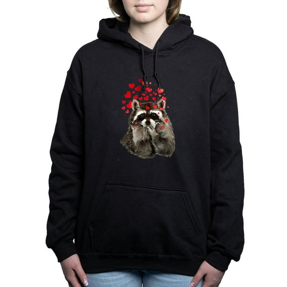 CafePress - Raccoon Blowing Kisses Cute Animal Love Women's Ho - Pullover Hoodie, Classic & Comfortable Hooded Sweatshirt