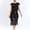 Black, variant on Women Sleeveless Vintage Dress, Women Maxi Evening Gown, Women's Tassel Embellished Sequin Midi Formal Evening Gown Dress Black, XL