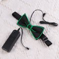 thumbnail image 3 of Party Clignotant Noeud Papillon LED Lumineux Noeud Papillon Collier Performance Cravate (Vert Foncé), 3 of 6