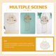 thumbnail image 4 of TABLETREANDS Organizador De Joyas De Pared Dorado Forma Nube Metal Para Colgar Aretes Collares Y, 4 of 7