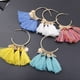 thumbnail image 4 of Pendientes de araña Abanico bohemio Tribal Borla Minnieouse Oreja Gota Flecos Aro Día de San Valentín Niñas Accesorios de boda Lago azul AP010290-11, 4 of 6