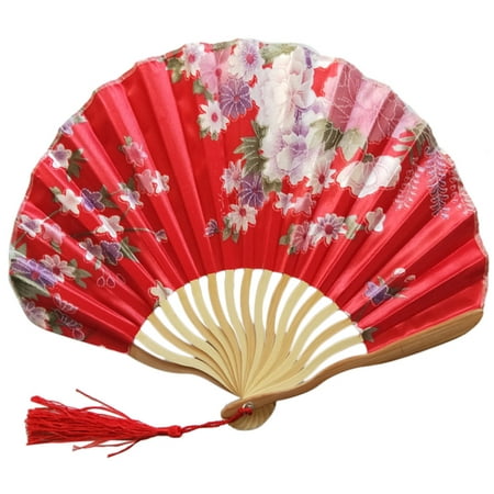 

ERTUTUYI Chinese Style Hand Held Fan Bamboo Paper Folding Fan Party Wedding Decor