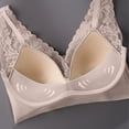 thumbnail image 6 of U-Back Bralette Top - Wireless Comfort Bra with Light Padding, Sexy Lace Supportive Camisole | Hontri | Versatile Comfy & Lacy Bra Top Wireless Bra Lifting Anti Sagging (Grey | XXL), 6 of 6