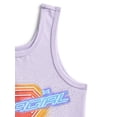 thumbnail image 3 of Supergirl Girls Gradient Rhinestone Character Graphic Tank Top, Sizes 4-16, 3 of 3