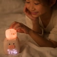 thumbnail image 3 of Dosaele Digital Alarm Clock, Kids Cute Cartoon Pig with Alarm Clock with Night Light, Large Led Display Digital Clock with Night Light, Plug-in Loud Bedroom Clock for Heavy Sleepers, 3 of 5