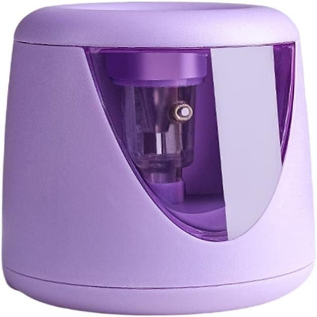 Sacapuntas portátiles, oficina, hogar, recargable, batería USB + morada