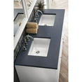 thumbnail image 7 of James Martin Vanities 60" Double Vanity Cabinet, Glossy White, w/ 3 CM Charcoal Soapstone Quartz Top, 7 of 7