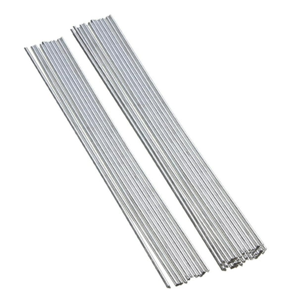 50 varillas de soldadura de aluminio, alambre de soldadura con núcleo fundente de baja temperatura para aluminio 20mm x 33cm