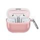 thumbnail image 5 of WAITLOVER Funda transparente a prueba de golpes de protección completa con mosquetón para Galaxy Buds 3/3 Pro 2024, 5 of 6