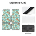 thumbnail image 4 of Fuzoiu Cute Sloth on Floral Tree Print Carpet Floor Mats for Car,Car Foot Mat Set,Universal Fit 4 Piece Mat Pad Set,Fits Most Cars Trucks Vans Sedans SUV Auto Carpet Mat Se, 4 of 7