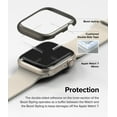 thumbnail image 6 of Ringke Bezel Styling Compatible with Apple Watch 9 / 8 / 7 45mm, Apple Watch SE / 6 / 5 / 4 44mm, Adhesive Frame Ring Cover Anti Scratch [Stainless Steel] Protection - Graphite (45-12), 6 of 11