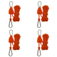 thumbnail image 1 of 5M 4mm Outdoor Guy Lines Reflectante Ajustable para Acampar Senderismo () Naranja, 1 of 5