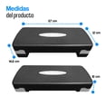 thumbnail image 2 of Banco step gris/negro Tayga, 2 of 6