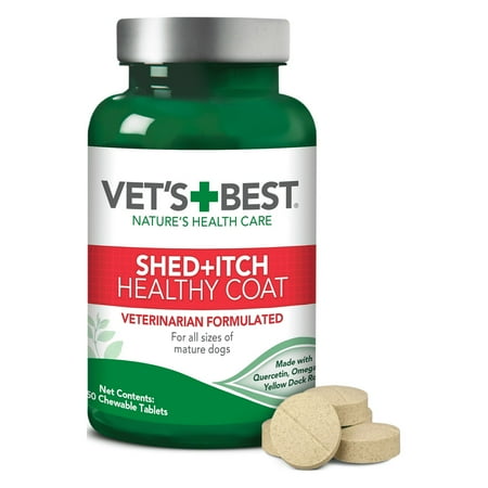 UPC: 0031658101283 | Vet s Best Healthy Coat Shed & Itch Relief Dog Supplements 50 Chewable Tablets
