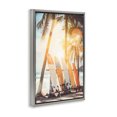 thumbnail image 3 of Stupell Industries Glowing Bokeh Sunshine Surf Gray Framed Floater Canvas Wall Art, design by LSR Design Studio, 25 x 17, 3 of 9