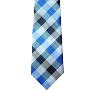 Tie, Tied To Eternity Blue Plaid Youth