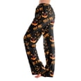 thumbnail image 3 of RUPKUL Cute Womens Fall Pajamas Elastic Waist Halloween PJs Women Thin Breathable Cozy Nightwear Women's Pajama Bottoms Long, XXL, 3 of 6