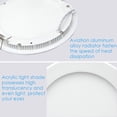 thumbnail image 4 of HUGFEGWE Ultra Thin 6W LED Ceiling Panel Light 4" Recessed Round Downlight for Home, Office, Mall, Low Energy Consumption Non Dimmable with Driver 6000K (6W, White) CJB91-28282, 4 of 7