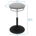 thumbnail image 5 of Mount-It! Height Adjustable Stool Ergonomic Chair | 360° Tilt, 5 of 7
