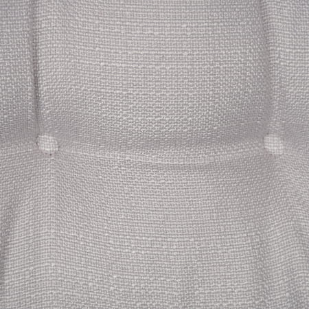 MAINSTAYS TEXTURED CHAIR SEAT PAD (CHAIR CUSHION), SILVER COLOR, 4-PIECE SET, 15.5″ X 16″