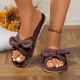 thumbnail image 4 of YOUYEDIAN House Womens Slippers Summer Indoor Shoes Cute Comfortable Sandals Beach Flip Flops (Coffee), 4 of 4