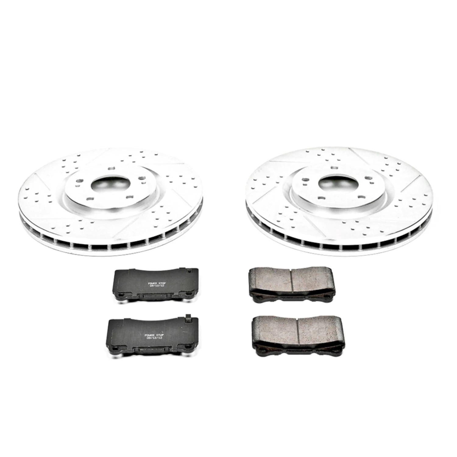 PowerStop Front Z23 Evolution Sport Carbon-Fiber Ceramic Brake Pad and Drilled & Slotted Rotor Kit Fits: MITSUBISHI Select Models K107