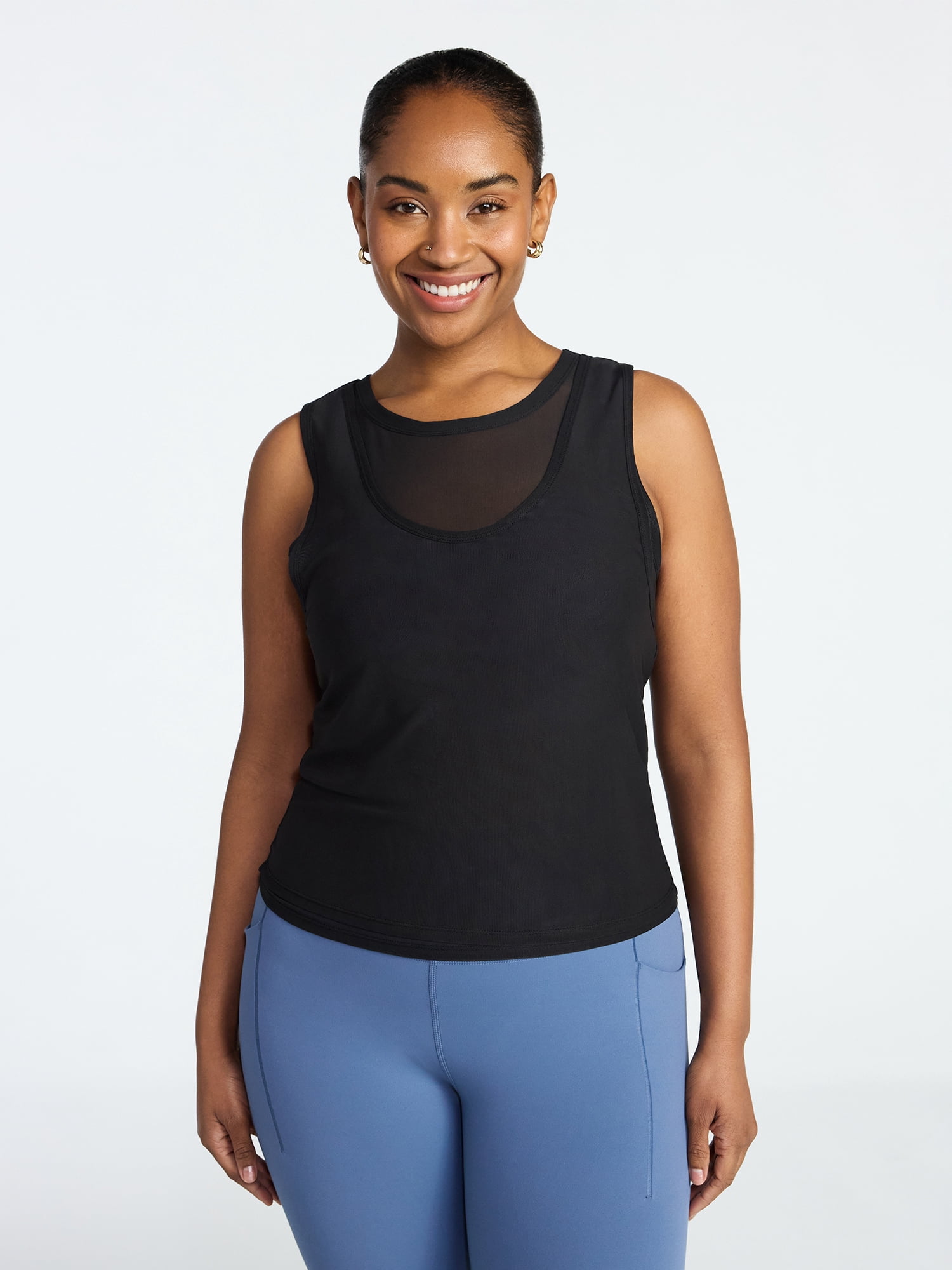 Avia Women's Double Mesh Tank Top, Sizes XS-XXXL