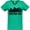 Kelly Green, variant on Boston Massachusetts City Skyline with Grunge Women's V-Neck T-Shirt