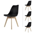 thumbnail image 1 of Mundo In Juego de Sillas Negras Eames Frankfurt para Comedor 4 Piezas Mundo In Casa, 1 of 10
