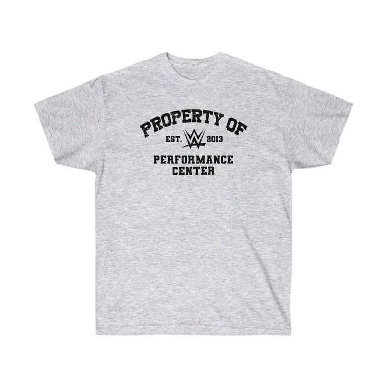 WWE Property of Performance Center Mens Gray T-Shirt Est 2013