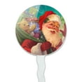 thumbnail image 2 of Christmas Holiday Jolly Happy Santa Claus Cupcake Picks Toppers Decoration Set of 6, 2 of 7