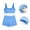 A1 Blue, variant on GILIGEGE Womens Striped Workout Set Two Piece Yoga Sets Activewear,Stretchy Soft Activewear Sets,2 Piece Summer Matching Set,Sport Bra and High Waisted Biker Shorts with Pocket for Gym Blue L