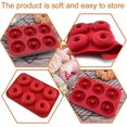 thumbnail image 4 of Moldes De Silicona Para Donas, Paquete De 2 Moldes De Silicona Para Donas, 6 Cavidades Antiadherente, Molde Para Hornear De Silicona Seguro Para Donas Para Pasteles, Galletas, Bagels, Muffin, 4 of 5