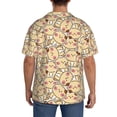 thumbnail image 7 of Goofa Cute Cats 4 Printed Men's Casual Short-sleeved Shirt,Lightweight Breathable Button-down,Summer Casual men's top,Versatile Fashion shirt-XX-Large, 7 of 7
