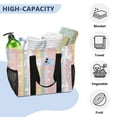 thumbnail image 5 of Magical Unicorn with Flowers Reusable Grocery Bags with Handle Side Pocket Waterproof Shopping Portable Tote, 5 of 8
