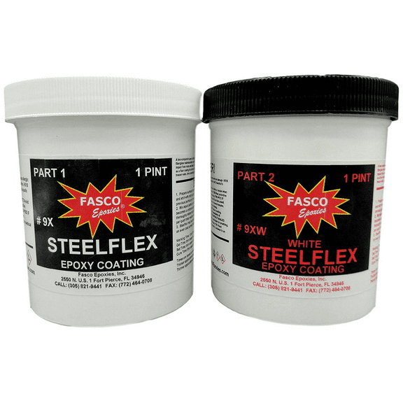 9XWQK Fasco Epoxies - Steelflex White - Quart Kit