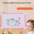 thumbnail image 1 of Musbetu Hanging Rope Magnetic Whiteboard Set with PVC Frame Smooth Writing Surface Magnetic Dry Erase Board with Pen 2 Buckles, 1 of 7