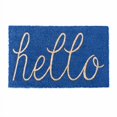 thumbnail image 2 of Design Imports CAMZ35975 Paillasson en Fibre de Coco Imprimé Hello 18 x 30 Po - Bleu, 2 of 4