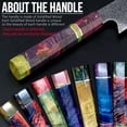 thumbnail image 3 of MYVIT Damascus Chef Knife 8-inch Japanese Kitchen Knife 67-Layer VG10 Kiritsuke Santoku Knife with Octagonal Wood Handle and Giftcase, 3 of 9