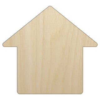 Wooden House Craft Shapes - Bailey Wood
