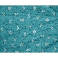 thumbnail image 4 of oneOone Polyester Lycra Turquoise Blue Fabric Texture & Triangle Geometric Craft Projects Decor Fabric Printed By The Yard 56 Inch Wide, 4 of 4