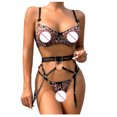 thumbnail image 4 of Ropa interior de mujer Sujetador Bragas Ropa interior Calzoncillos Liguero Lencería Juegos de rol Fridja nalpqowj43665, 4 of 9
