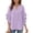 49# Purple, variant on Womens Summer 3/4 Length Sleeve Bell Sleeve Flared Tunic Tops Plus Size V-Neck Blouses for Women Dressy Casual Green L